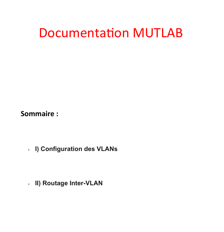 Aperçu du document sur la documentation